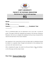 Anthropology assignment .docx
